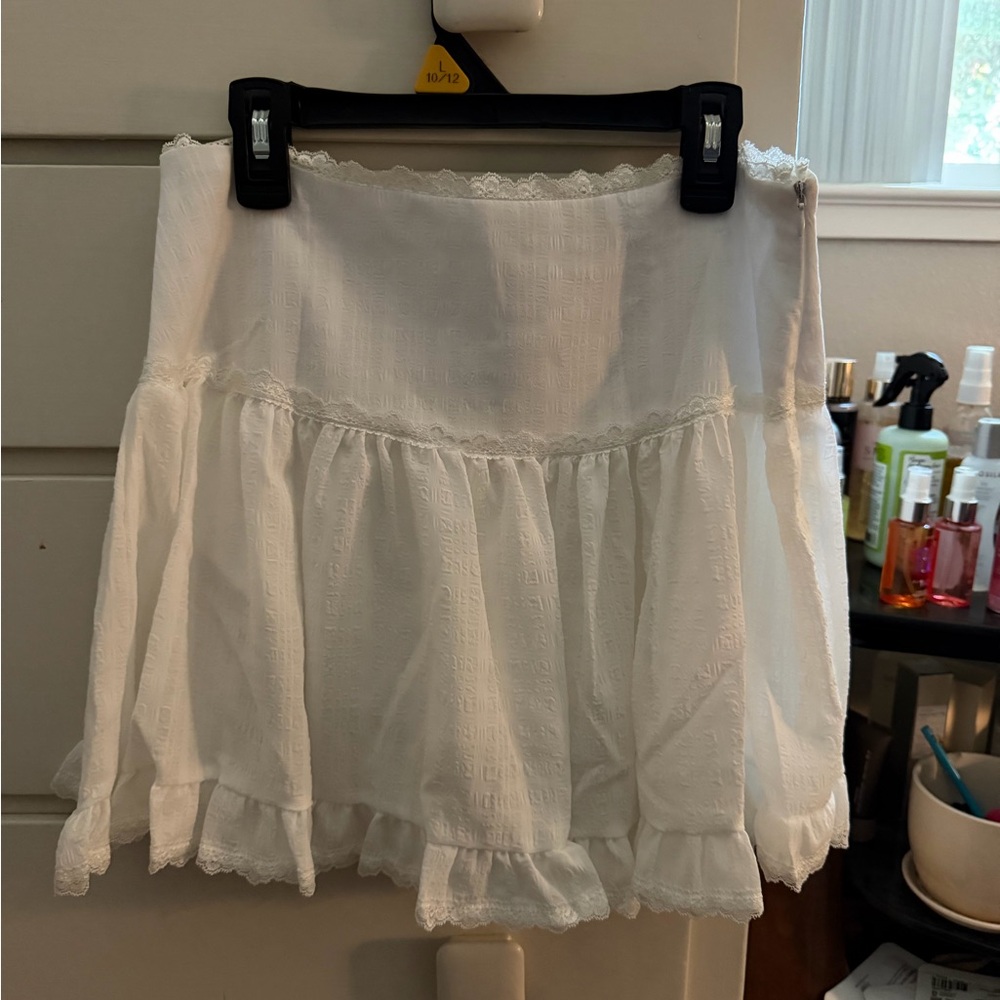White skirt